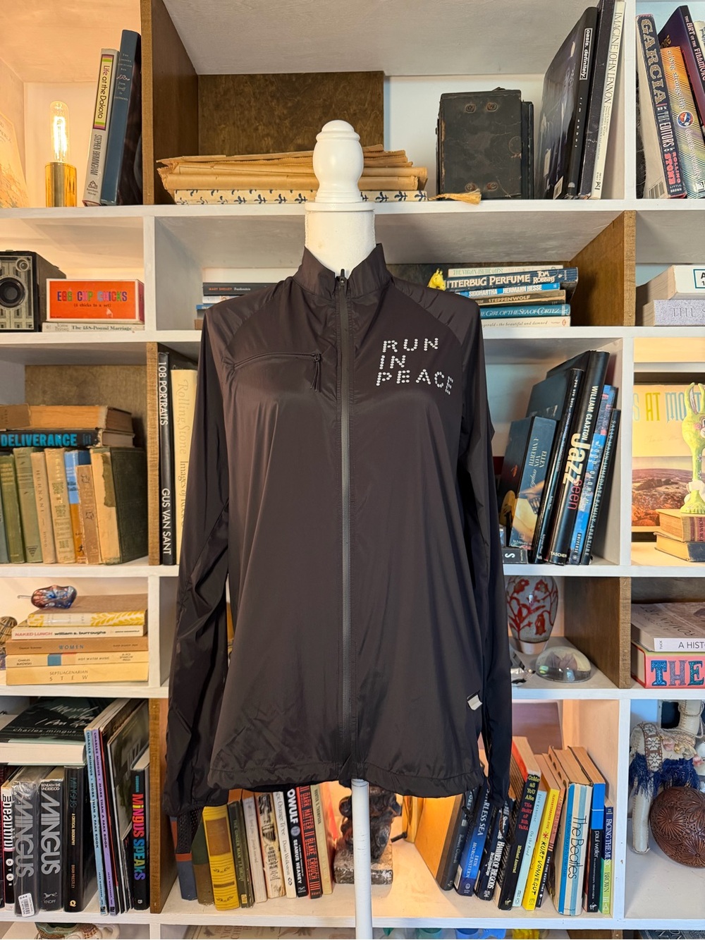 Run in Peace Black Lightweight Running Jacket